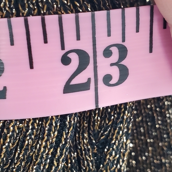 Chico's silk blend v-neck metallic sweater - Picture 13 of 14